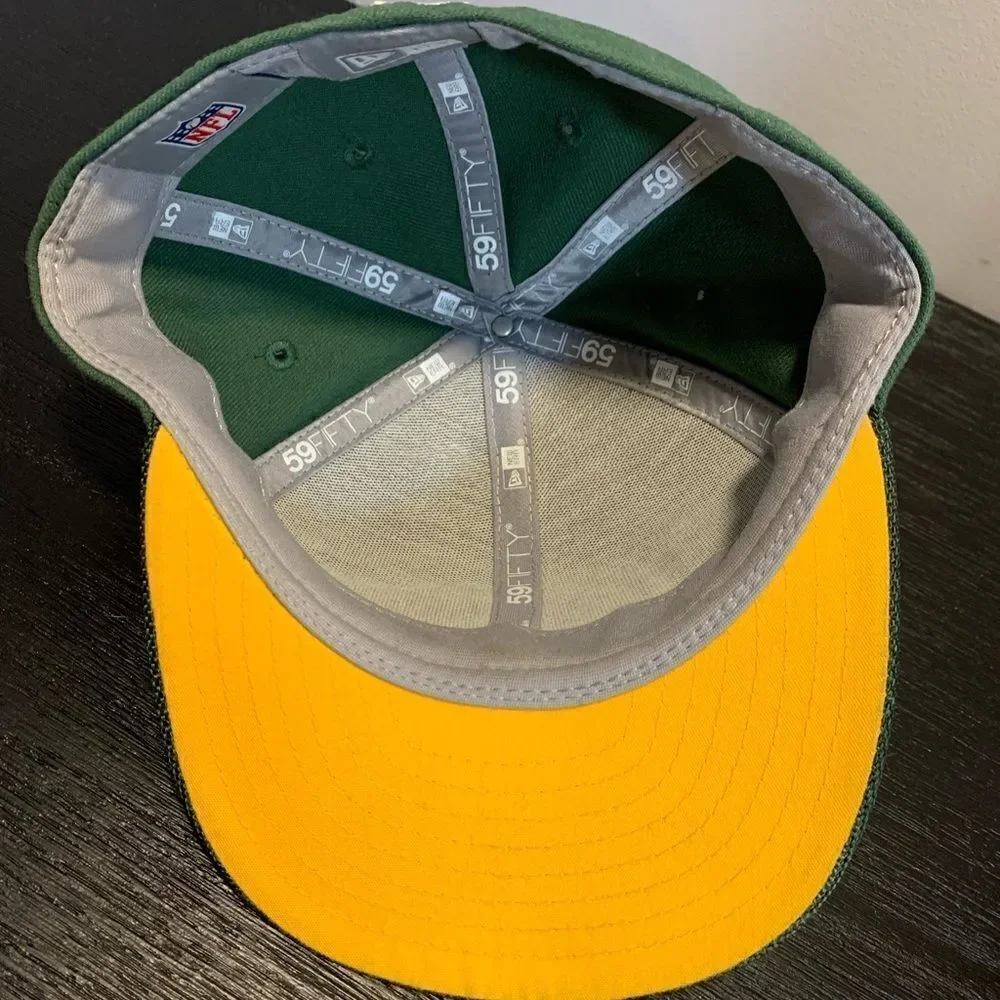 NWOT Green bay packer hat sz 6 1/2